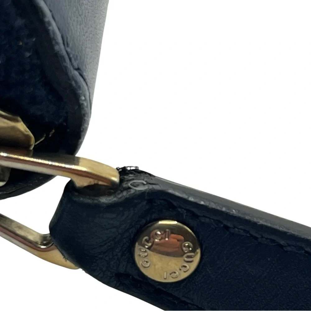 Gucci Diamante Zip Around Navy Wallet - Picture 3 of 8